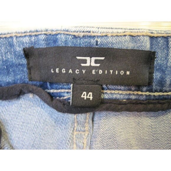 Jordan‎ Craig Legacy Edition Mens Distressed Denim Shorts Red Splatter size 44 - Picture 4 of 13